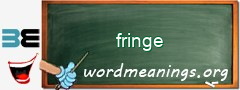 WordMeaning blackboard for fringe